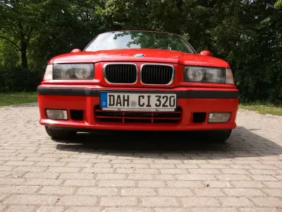 Gebraucht BMW 320 Cabriolet Sport Line 150 PS (110 kW) 1998 Rot Cabrio