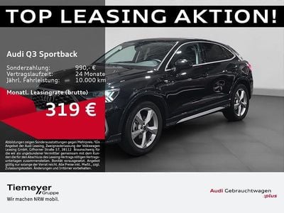 Gebraucht Audi Q3 Sportback S-Line 150 PS (110 kW) 2025 Schwarz SUV