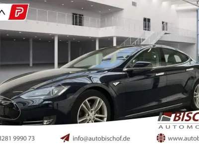 Occasion Tesla Model S 314 kW (428 PK) 2015 Blauw Hatchback