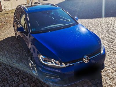 Usata VW Golf VII R-line 150 CV (110 kW) 2019 Blu Station wagon