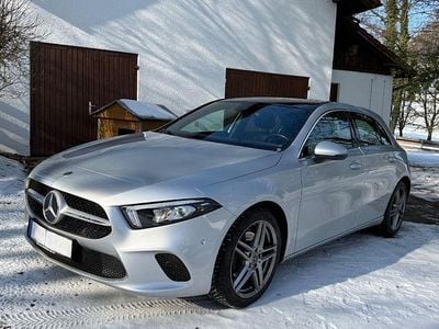 Brugt Mercedes A200 AMG line 163 HK (119 kW) 2019 Sølv Sedan