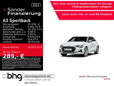 Gebraucht Audi A3 Advanced Plus 150 PS (110 kW) 2025 Gletscherweiß metallic Limousine