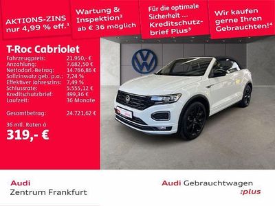 Usata VW T-Roc Cabriolet R-line 150 CV (110 kW) 2021 Bianco Cabrio