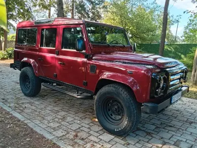 Gebraucht Land Rover Defender S 122 PS (89 kW) 2001 Rot Kombi