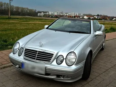 Brugt Mercedes CLK200 Elegance 163 HK (119 kW) 2002 Sølv Cabriolet