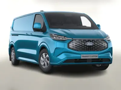Neu Ford E-Transit Limited 160 kW (218 PS) 2026 Blau Van