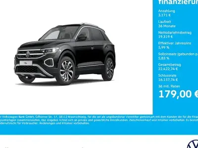 Gebraucht VW T-Roc Style 150 PS (110 kW) 2023 Schwarz SUV
