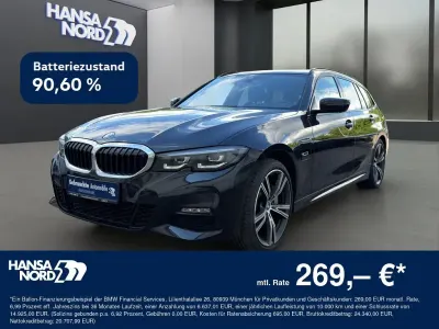 Gebraucht BMW 330e M Sport 252 PS (185 kW) 2021 Schwarz / saphirschwarz (metallic) Kombi