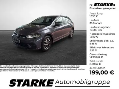 Gebraucht VW Polo Life 95 PS (69 kW) 2022 Grau (ascot grey) Kleinwagen