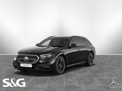 Metalliclack obsidianschwarz Gebraucht 2024 Mercedes E300 AMG Kombi | 68.600 €