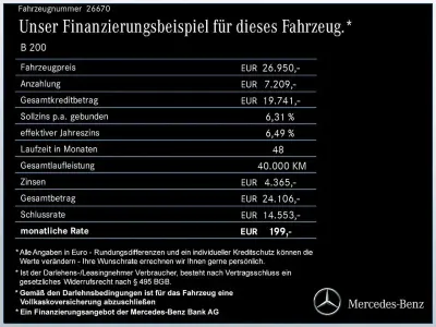 Gebraucht Mercedes B200 Progressive 163 PS (119 kW) 2024 Lack mountaingrau Van / Kleinbus