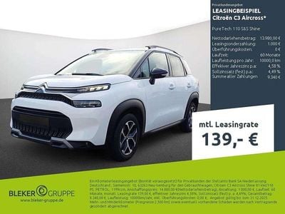 Gebraucht Citroën C3 Aircross Shine 110 PS (80 kW) 2023 Weiß SUV