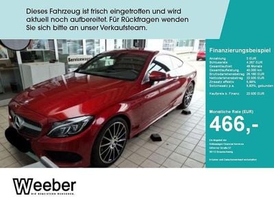 Usata Mercedes C250 211 CV (155 kW) 2016 Rosso Coupé