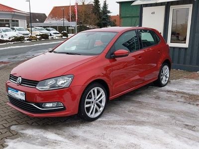 Gebraucht VW Polo Highline 90 PS (66 kW) 2014 Rot Kleinwagen