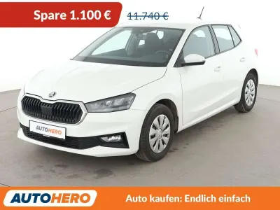Gebraucht Skoda Fabia Ambition 95 PS (69 kW) 2021 Weiß Kleinwagen