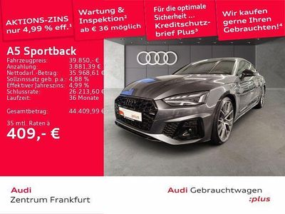 Grau Gebraucht 2024 Audi A5 Sportback S-Line Kleinwagen | 39.850 € (Etwas zu teuer)