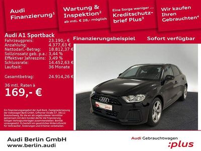 Gebraucht Audi A1 Sportback Advanced Plus 95 PS (69 kW) 2024 Mythosschwarz metallic Kleinwagen
