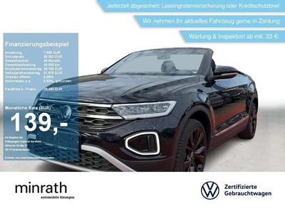 Gebraucht VW T-Roc Cabriolet Style 116 PS (85 kW) 2025 Schwarz Cabrio