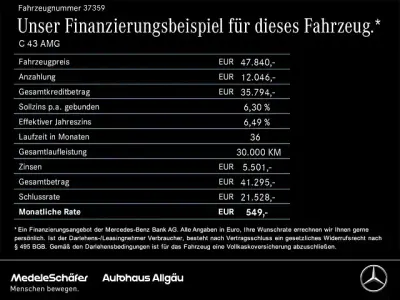 Gebraucht Mercedes C43 AMG AMG 408 PS (300 kW) 2023 Grau Limousine