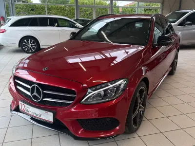 Gebraucht Mercedes C220 AMG line 170 PS (125 kW) 2018 Rot Kombi