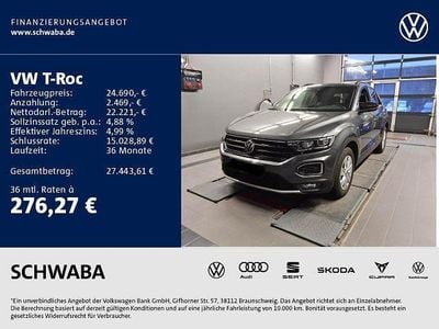 Indiumgrau metallic Gebraucht 2022 VW T-Roc Sportline SUV | 24.690 € (Fairer Preis)