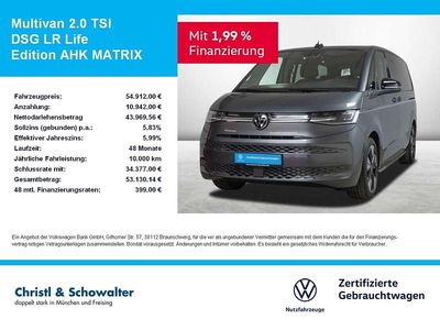 Grau Gebraucht 2024 VW Multivan Life Van | 54.912 € (Etwas zu teuer)