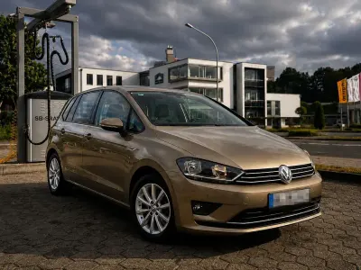 Gebraucht VW Golf Sportsvan LOUNGE 125 PS (91 kW) 2015 Beige Van / Kleinbus