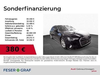 Brillantschwarz Gebraucht 2020 Audi A6 Sport Kombi | 33.440 €