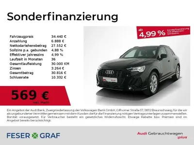 Brugt Audi Q3 S-Line 150 HK (110 kW) 2024 Sort SUV
