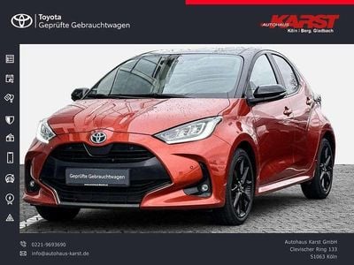 Gebraucht Toyota Yaris Hybrid Style 116 PS (85 kW) 2022 Infernorange metallic / dach s Kleinwagen