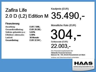 Używany Opel Zafira Life Edition 177 KM (130 kW) 2023 Czarny Minivan