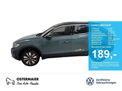Gebraucht VW T-Roc Move 150 PS (110 kW) 2023 Blau SUV
