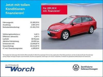 Usata VW Golf VIII Life 116 CV (85 kW) 2025 Rosso Station wagon