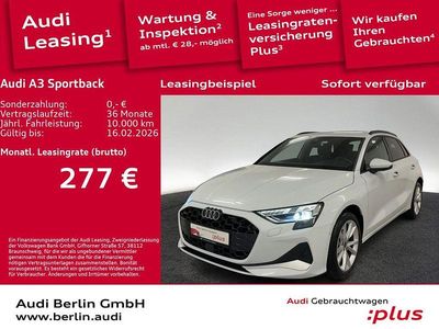 Gletscherweiß metallic Gebraucht 2025 Audi A3 Advanced Plus Kombi | 30.900 € (Superpreis)