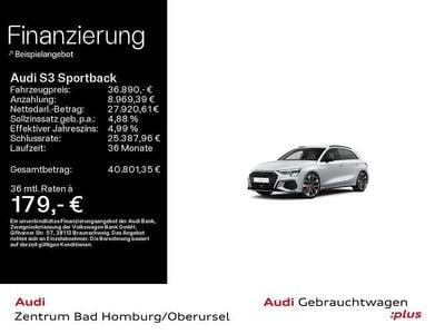 Gebraucht Audi S3 Ambiente 310 PS (228 kW) 2023 Gletscherweiß metallic Limousine
