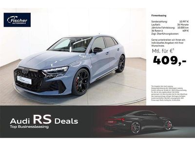 Ny Audi RS3 Sport 400 HK (294 kW) 2025 Grå Sedan