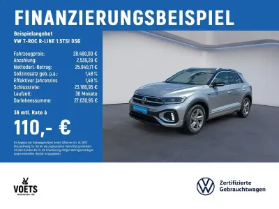 Gebraucht VW T-Roc R-line 150 PS (110 kW) 2025 Silber SUV