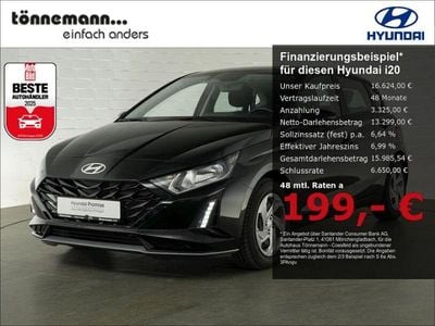 Gebraucht Hyundai i20 Select 101 PS (74 kW) 2025 Phantom black Kleinwagen