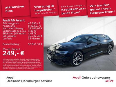 Gebraucht Audi A6 Design 204 PS (150 kW) 2025 Mythosschwarz metallic Kombi