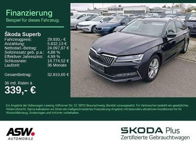 Gebraucht Skoda Superb LAURIN & KLEMENT 200 PS (147 kW) 2023 Schwarzmagic perleffekt Kombi