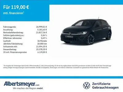 Gebraucht VW Polo R-line 116 PS (85 kW) 2025 Schwarz Kleinwagen