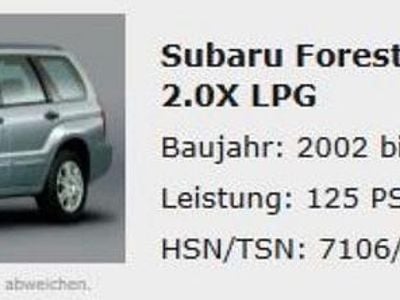 Gebraucht Subaru Forester 125 PS (91 kW) 2002 Grün SUV