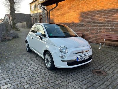 Gebraucht Fiat 500 Lounge 69 PS (50 kW) 2011 Weiß Kleinwagen