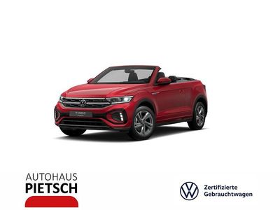 Gebraucht VW T-Roc Cabriolet R-line 150 PS (110 kW) 2025 Kings red metallic/schwarz Cabrio