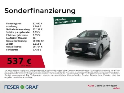 Second-hand Audi Q4 e-tron Ambiente 150 kW (204 CP) 2023 Gri SUV