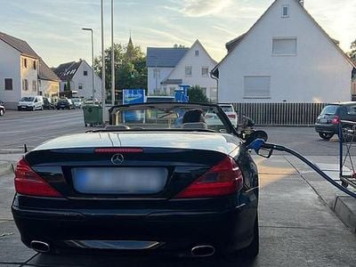 Usata Mercedes SL350 245 CV (180 kW) 2005 Nero Cabrio