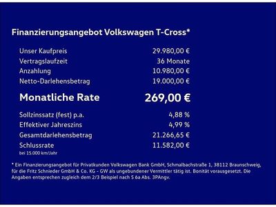 Usata VW T-Cross R-line 116 CV (85 kW) 2026 Argento SUV