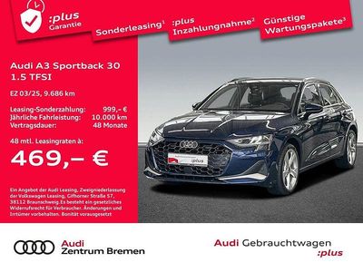 Gebraucht Audi A3 Advanced Plus 116 PS (85 kW) 2025 Navarrablau metallic Limousine