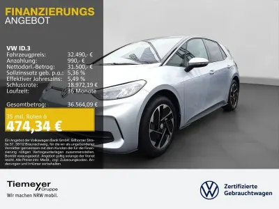 Neu VW ID.3 Pure 125 kW (170 PS) 2026 Silber Kleinwagen