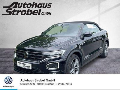 Gebraucht VW T-Roc Cabriolet R-line 150 PS (110 kW) 2021 Schwarz Cabrio